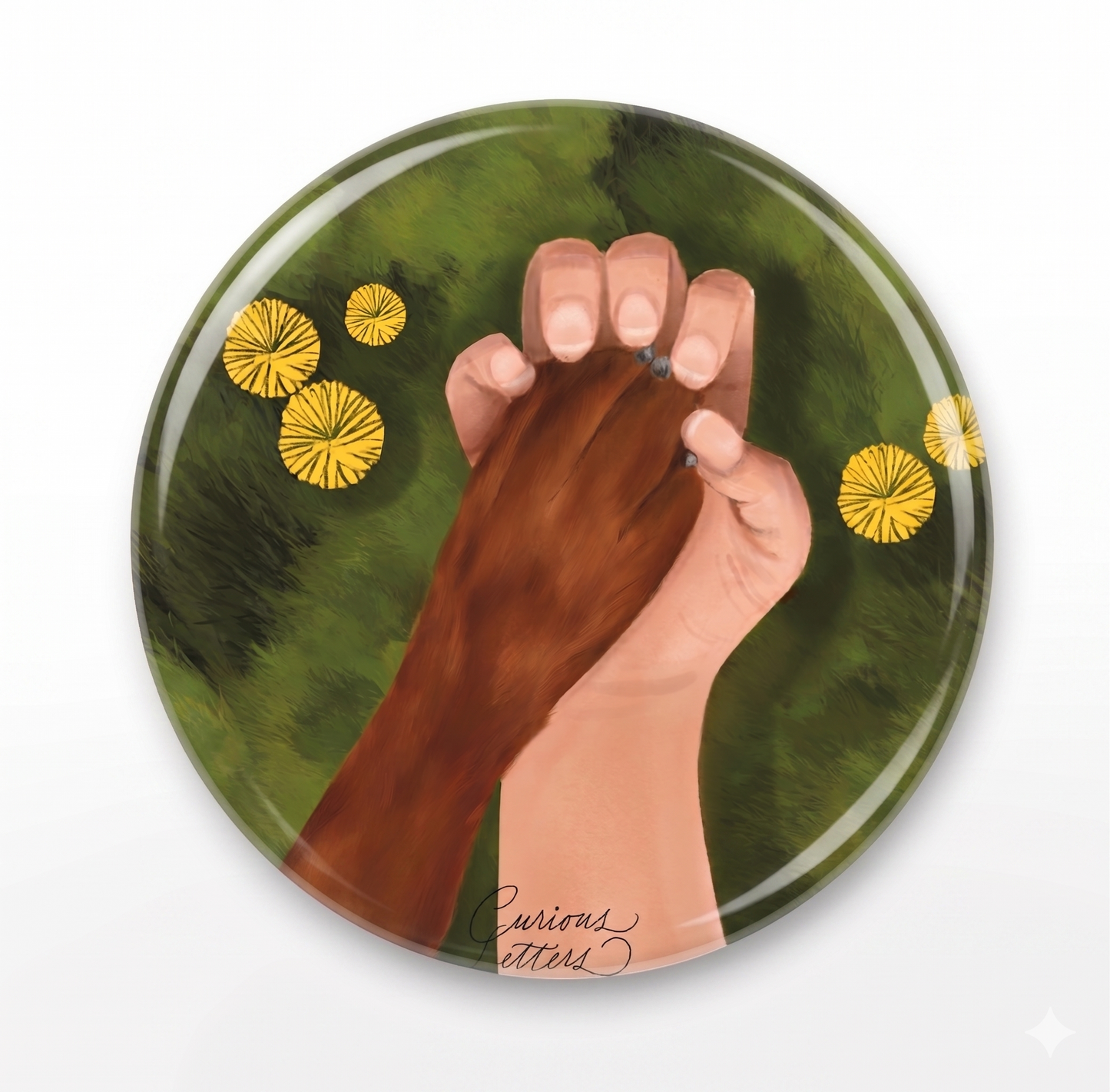 Dog Paw Bottle Opener Magnet